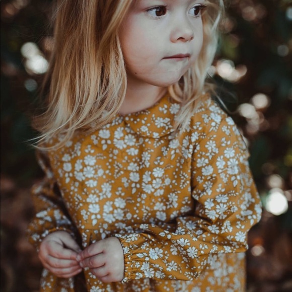 Other - Brand New Mustard Floral Baby Girl Romper 18-24 M